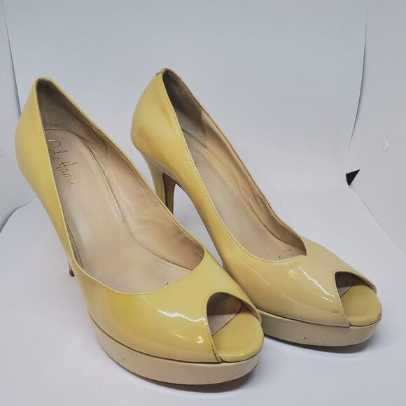 Cole Haan Chelsea Nike Air Peep Toe Heels (9.5) - Picture 2 of 9